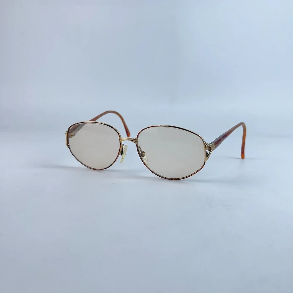 Christian Dior 285941 Women's Eyeglasses Brown Plastic Full Rim 56-15-135 mm